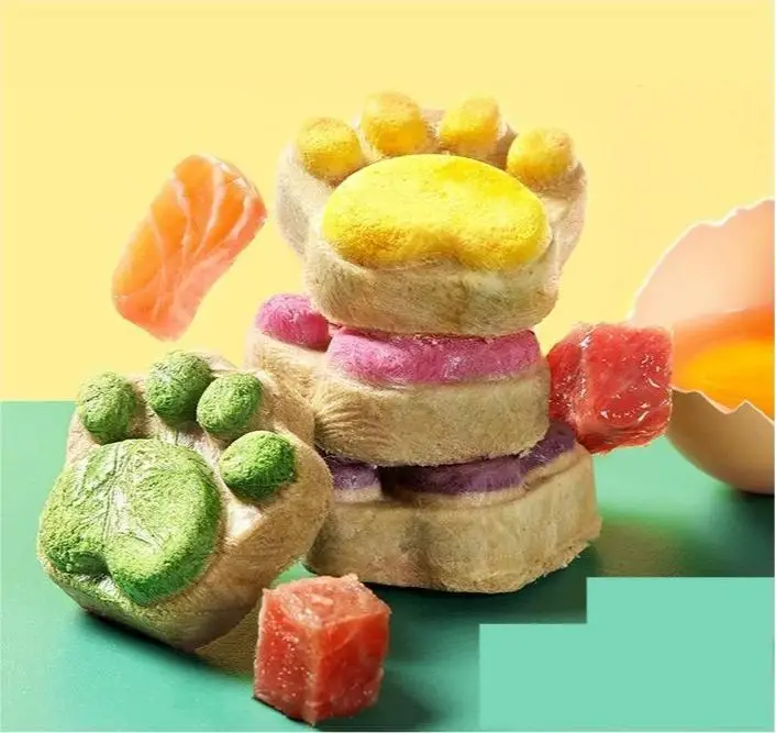 Хит продаж корм для кошек замороженный сухой куриный яичный желток закуска домашних животных сублимированный состав желтки яиц