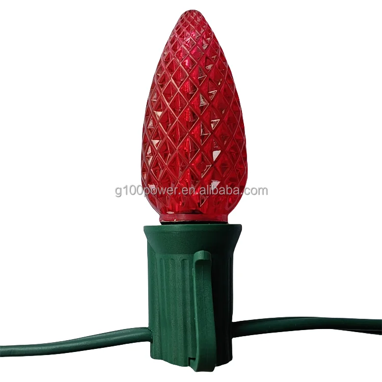 Top Quality Retrofit SMD LED C9 Christmas Light Bulb Warm White Outdoor Commercial Holiday Lighting
