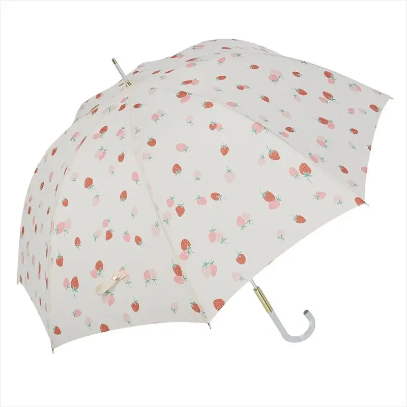 Cute enjoyable strawberry prices supplier long handle umbrella