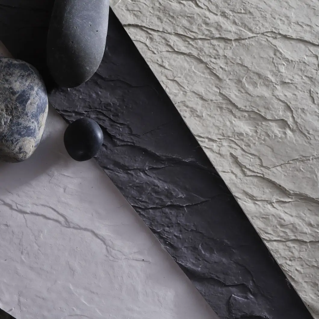 Slate Slab light weight soft stone ceramic exterior cladding flexible ceramic wall tiles for wall decoration  MCM wall panel