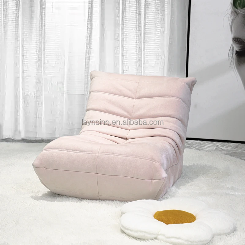 Modern Wholesale Floor chair Lazy Kids Sofa Chair Luxury Kid Single Pink Fabric Small Sofas