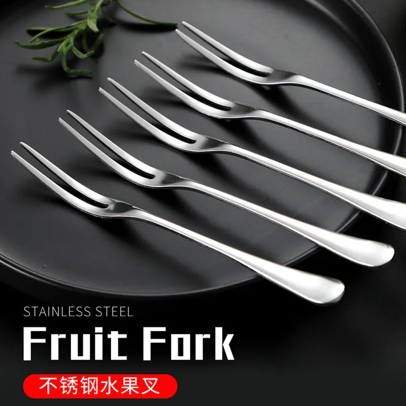 
Hot Family Restaurants Reusable Stainless Steel Cake Dessert Salad Fruit Fork 