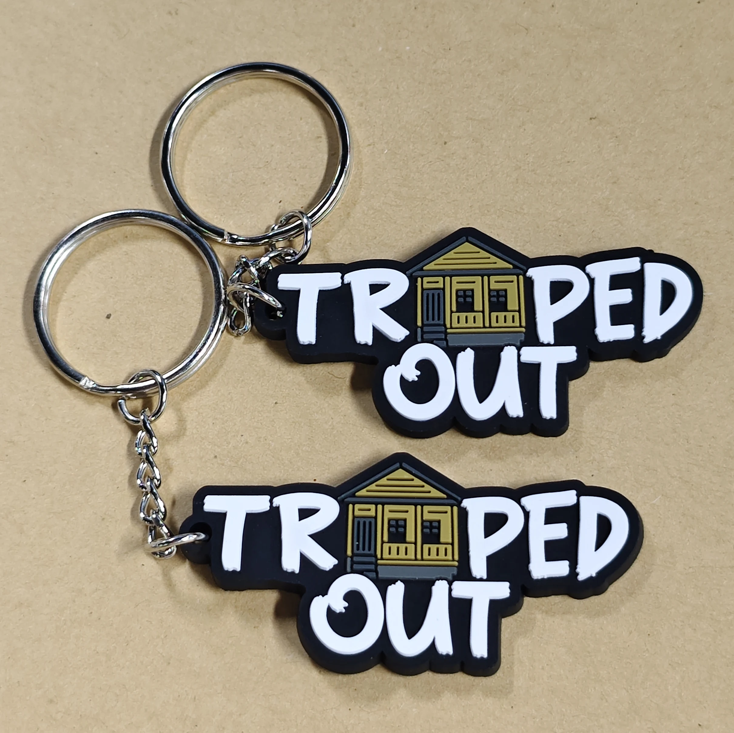 Boce Custom Logo 2D 3D PVC Keychains Fashionable Soft Silicone Rubber with Stitch OEM Two-Sided Carabiners Promotional Items