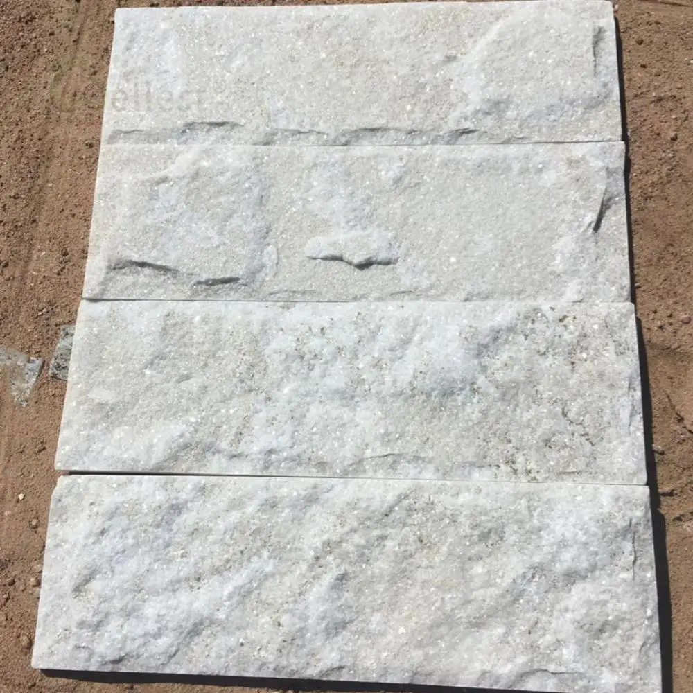 White Quartzite Mushroom Stone for Wall Decoration
