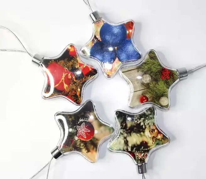 Double-sided snowflake Christmas ornaments Sublimation Blanks- Christmas Decorations