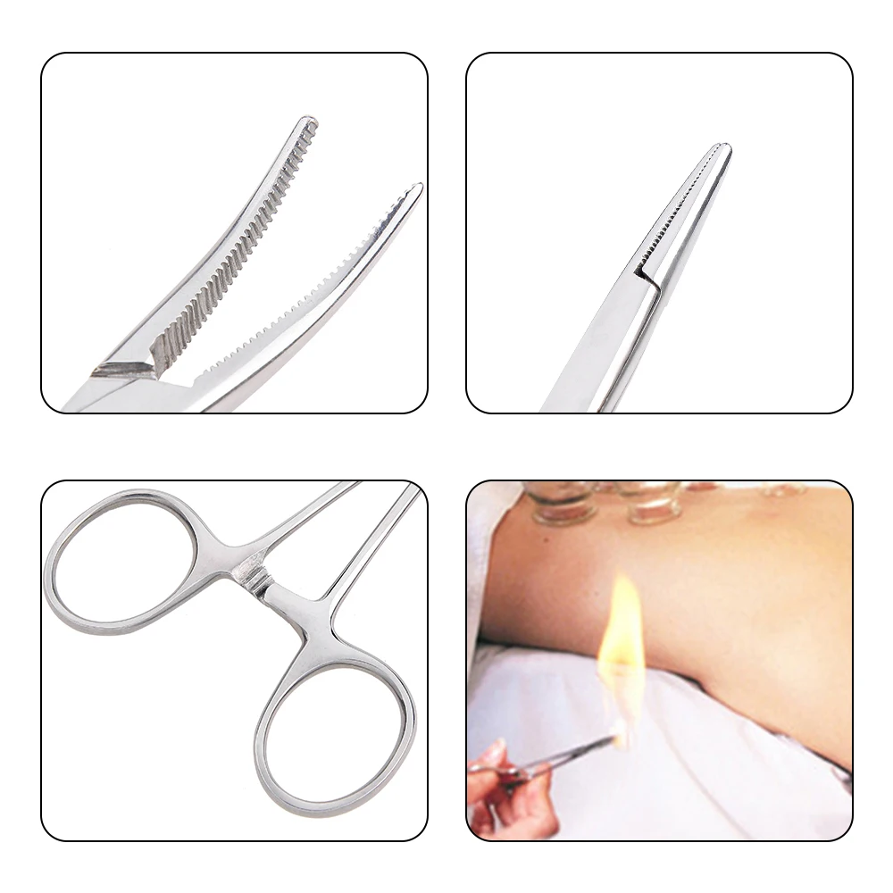 2015 New surgical instrument body piercing tools tattoo pliers, 316L stainless steel forceps, 5 1/2 kelly hemostat