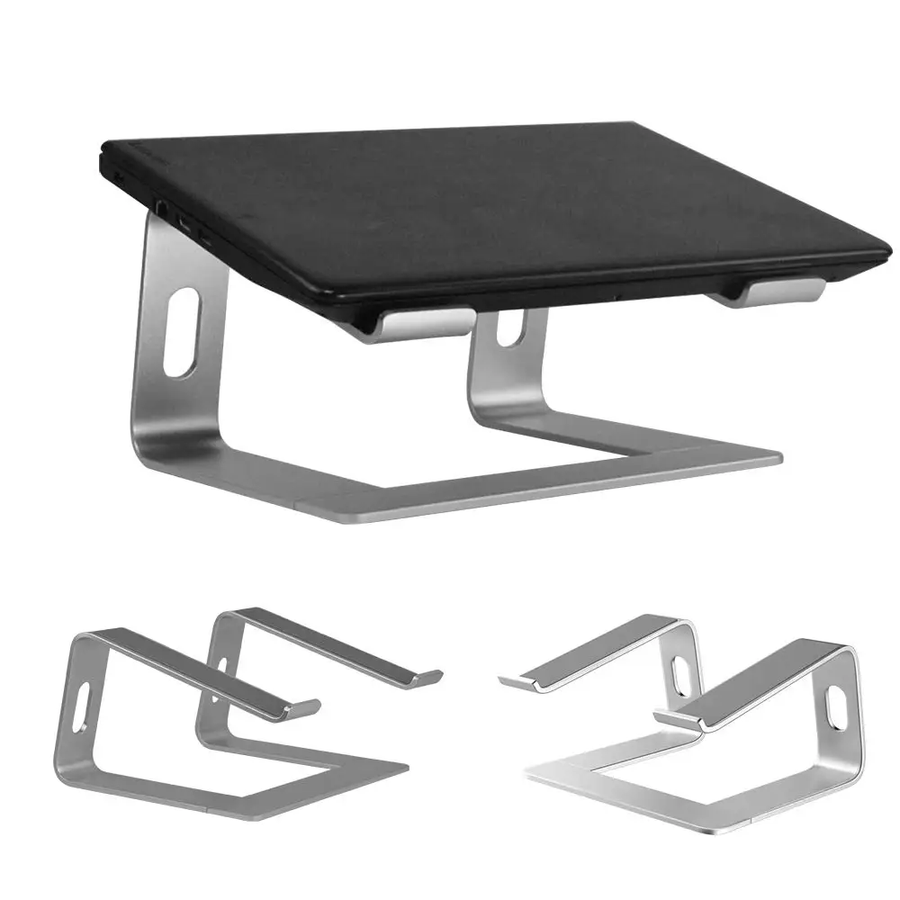 
Ergonomic Aluminum Computer Riser Laptop Stand Laptops Elevator for Desk, Metal Holder Compatible with Mac MacBook Pro Air 