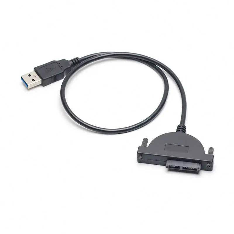 RTS USB 3.0 to Mini Sata II 7+6 13Pin Adapter For Laptop CD/DVD ROM Slimline Drive Converter Cable with screw