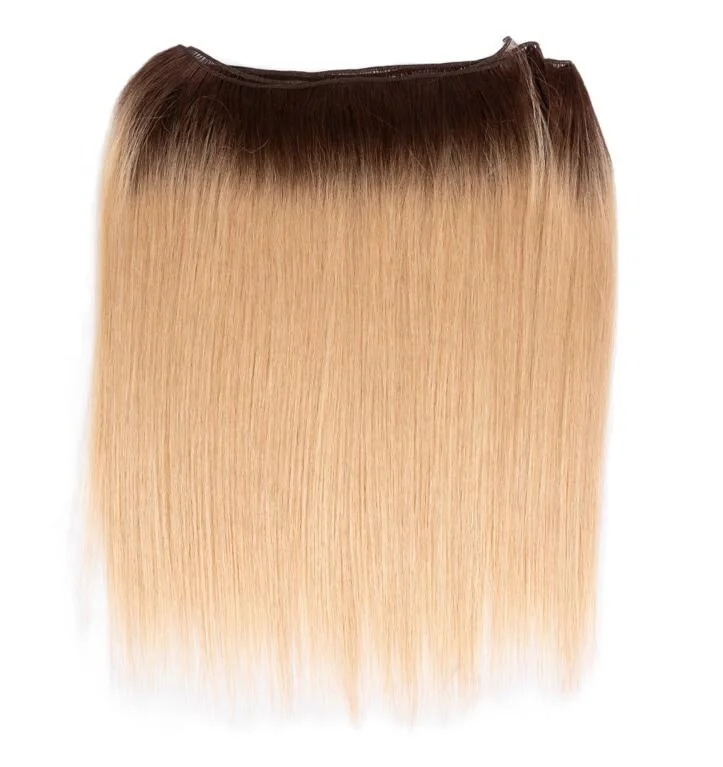 Noble Bone straight 12 to 36 inches natural black ombre blonde color high resistant fiber with closure synthetic hair bundles