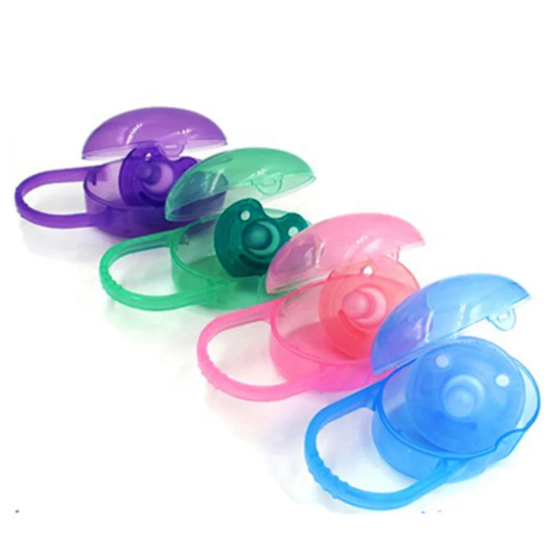 Oval PP pacifier case packaging storage box with handle baby products Feeding Supplies