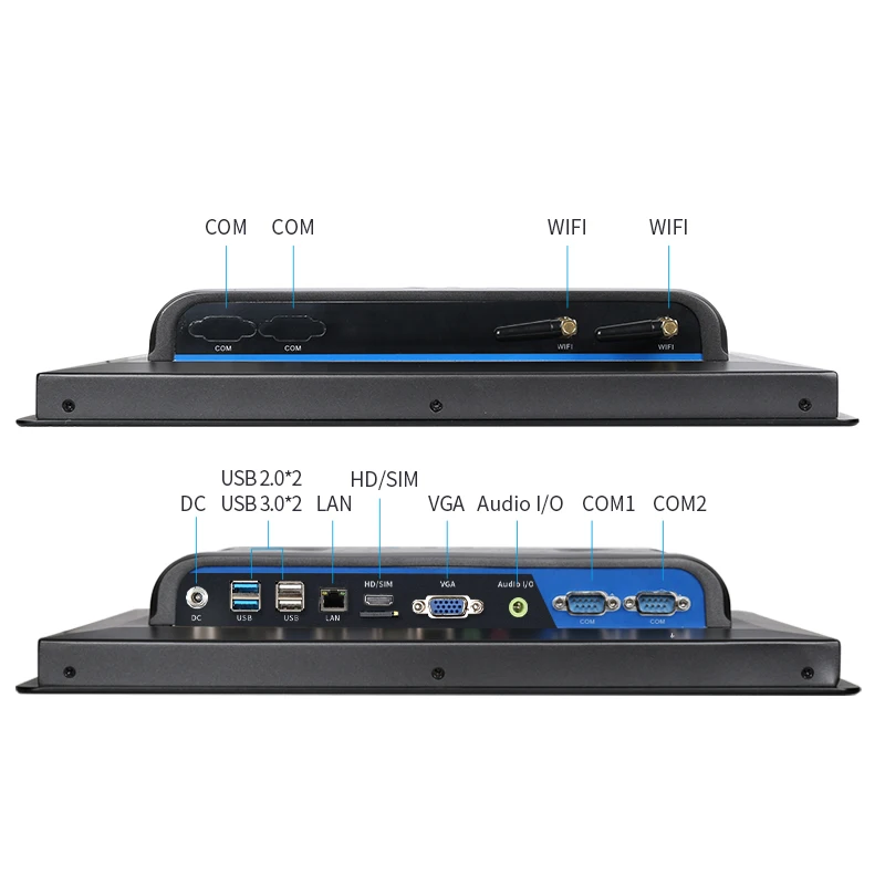 In-tel J1900 I3 I5 I7 Waterproof IP65 Industrial 15 17 inch Touch Screen Fanless Panel PC all in one computer