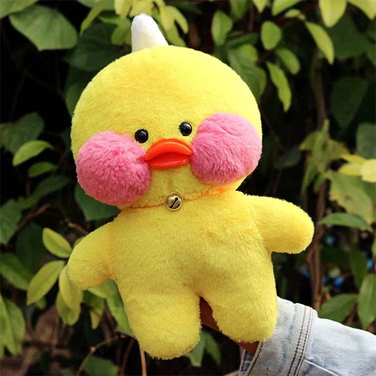 Kawaii Hyaluronic Acid Duck Stuffed Soft Lalafanfan Pink Mimi Duck Plush Toys