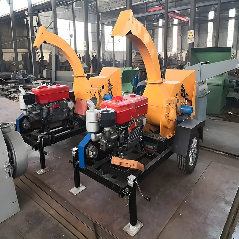 Wood Crusher Pulverizer Chips Tree Branch Electric Tree Mobile Wood Branch Crusher For Mushroom