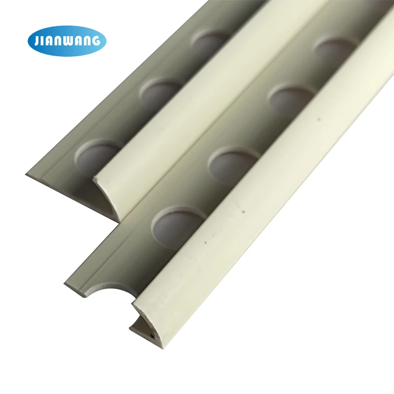 High Quality Round Edge L Shape Pvc Tile Trim Angle for Edge Tile Border Trim Marble Wall Corner Trim