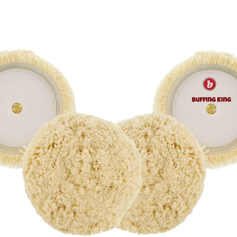 Pure Hongjie Wool Buffing Pad Wool Polishing Wheel Disc Factory Custom Car Polishing Wool Pad 3Manufacturer Wholesale