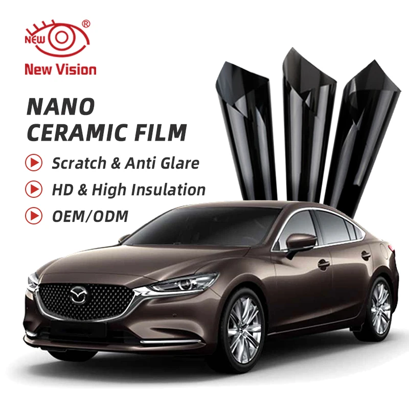 Nano Ceramic Film Tinting Car Solar Glass Window Tint Sticker High Insulation Protection Film UV Proof Sun Block Foils