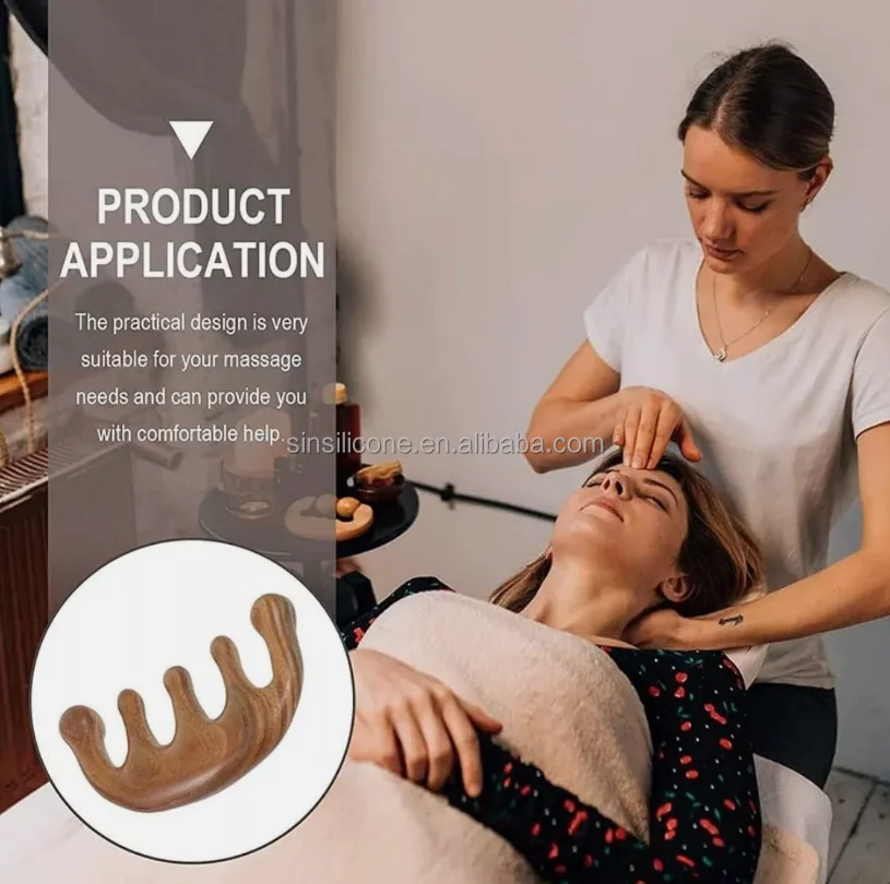 Manual Scalp Massager Loc Comb for Scalp Hair Massage - Head Massager Gua Sha