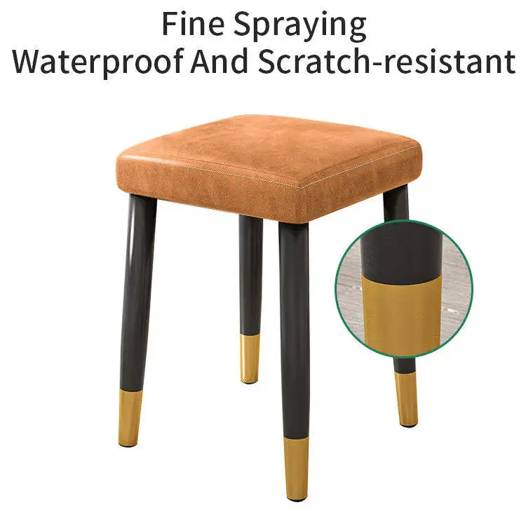 European Bar Beautiful Design Salon Beauty Metal Leg Stool Counter Chairs for Kitchen Restaurant Cafe