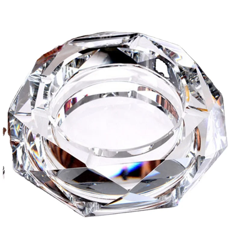 Creative Personality Trend Smokeless Ashtray Large Living Room Office Crystal Glass Ashtray