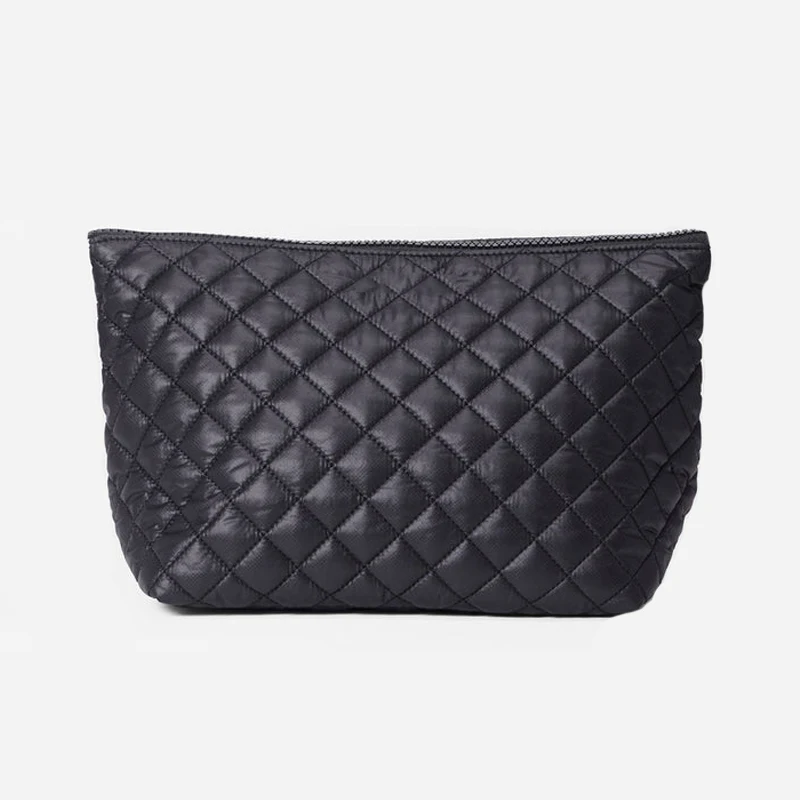 Wholesale Factory Custom Quilting Puffy Pouch Makeup Bags Puffer Padded Bags Retail Travel Cosmetic bags