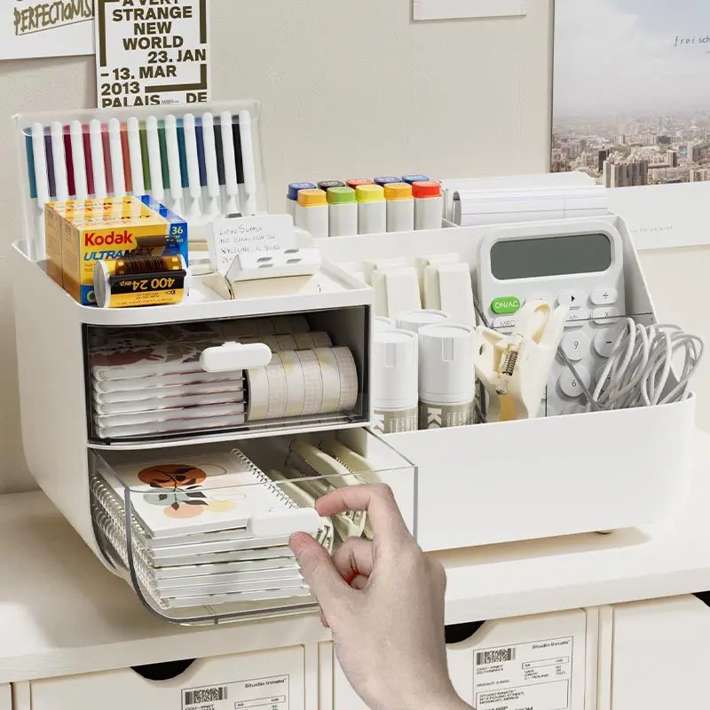 Onsin Multifunctional Desktop Cabinet Plastic Storage Drawer Makeup Organizer Cosmetic Storage boxes office storage container