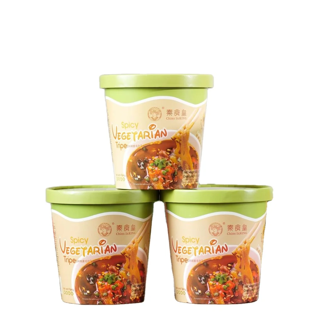 Instant Spicy Vegetartian Tripe 253g/bucket instant foods  Office snack food low calorie and low fat