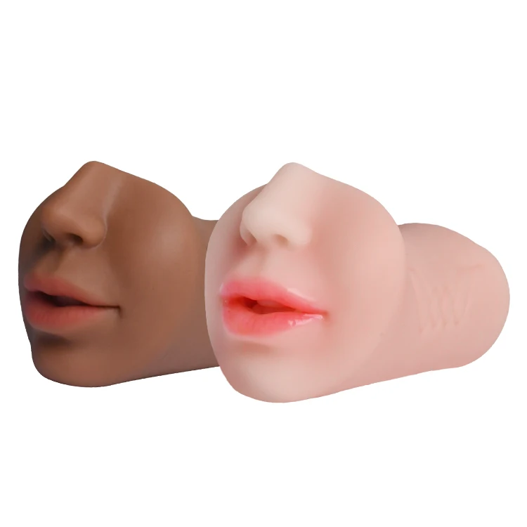 3 in 1 Realistic Mouth Pocket Pussy Oral Anal Brown Adult Sex Toys TPE Artificial Vagina