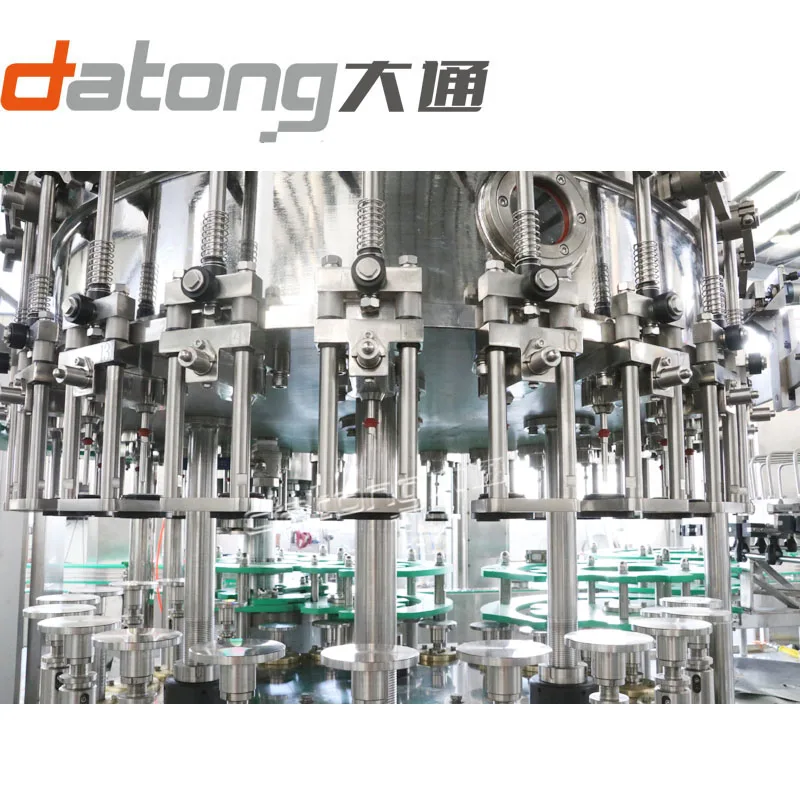 Mono block carbonated drink filler / glass bottle filling bottling machine