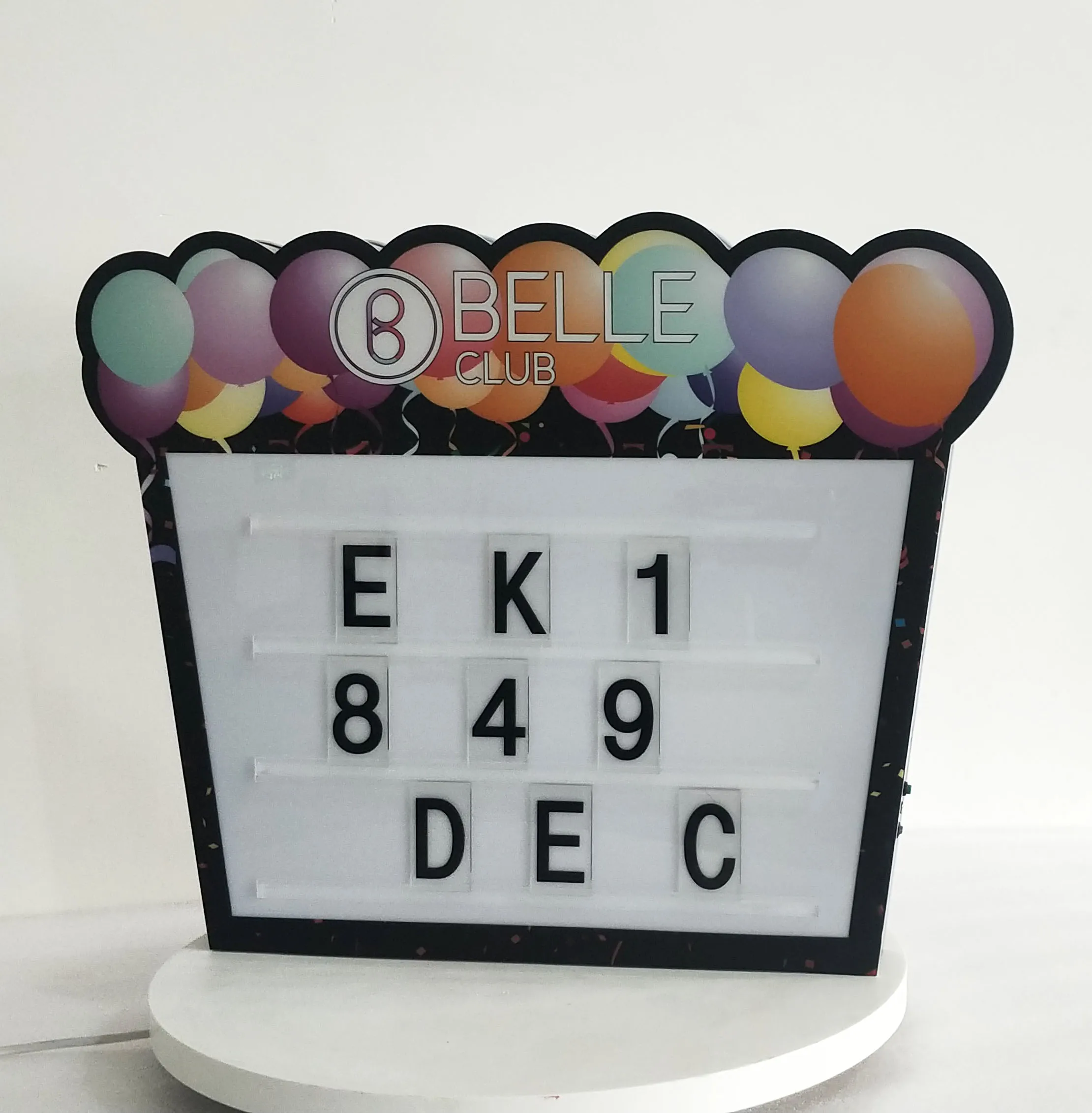 For Night Club Bar Party Happy Birthday Balloon Shield Bottle Presenter