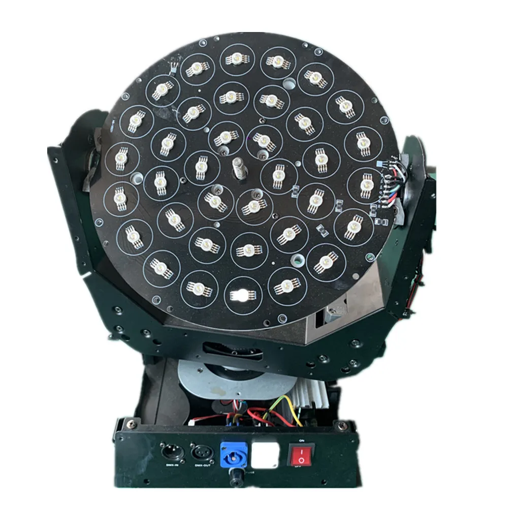  Профессиональное сценическое оборудование dmx dj RGBWY 5 в 1 прожектор с зумом 36x15 Вт светодиодный подвижной