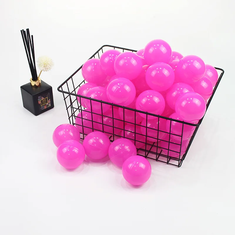 Non Deformed Soft Baby Mix Color Ocean Ball Plastic Non PVC Home Playground Tent Pit Ball Ocean Baby Fun Toys Ocean Ball