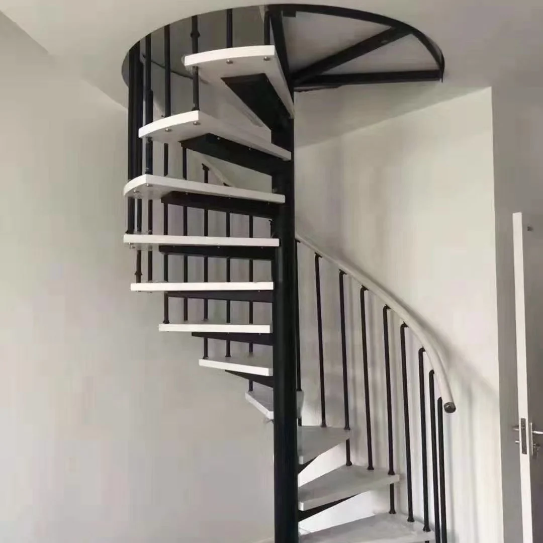 New hot selling Steel-wood Spiral Ladder Customized Selling Metal Steel Ladder Spiral Staircase Ladder