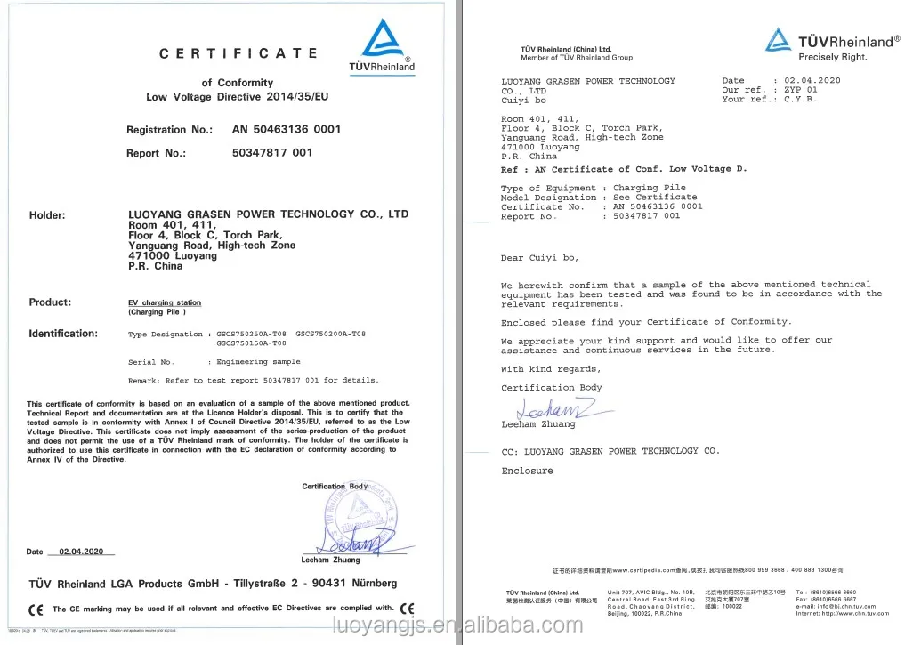 DC fast charging station 4 connector  for use of residencial commercial workplace