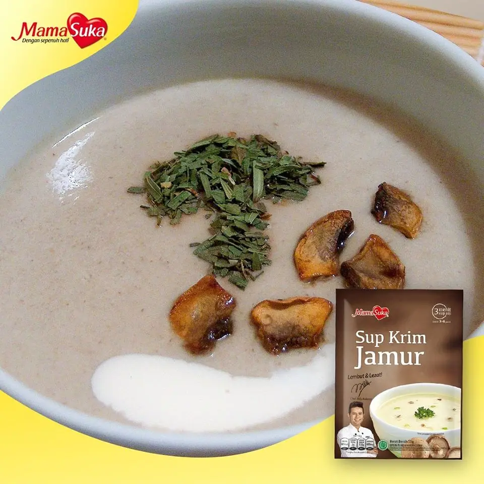 
Instant cream soup powder Corn, Chicken, Mushroom 