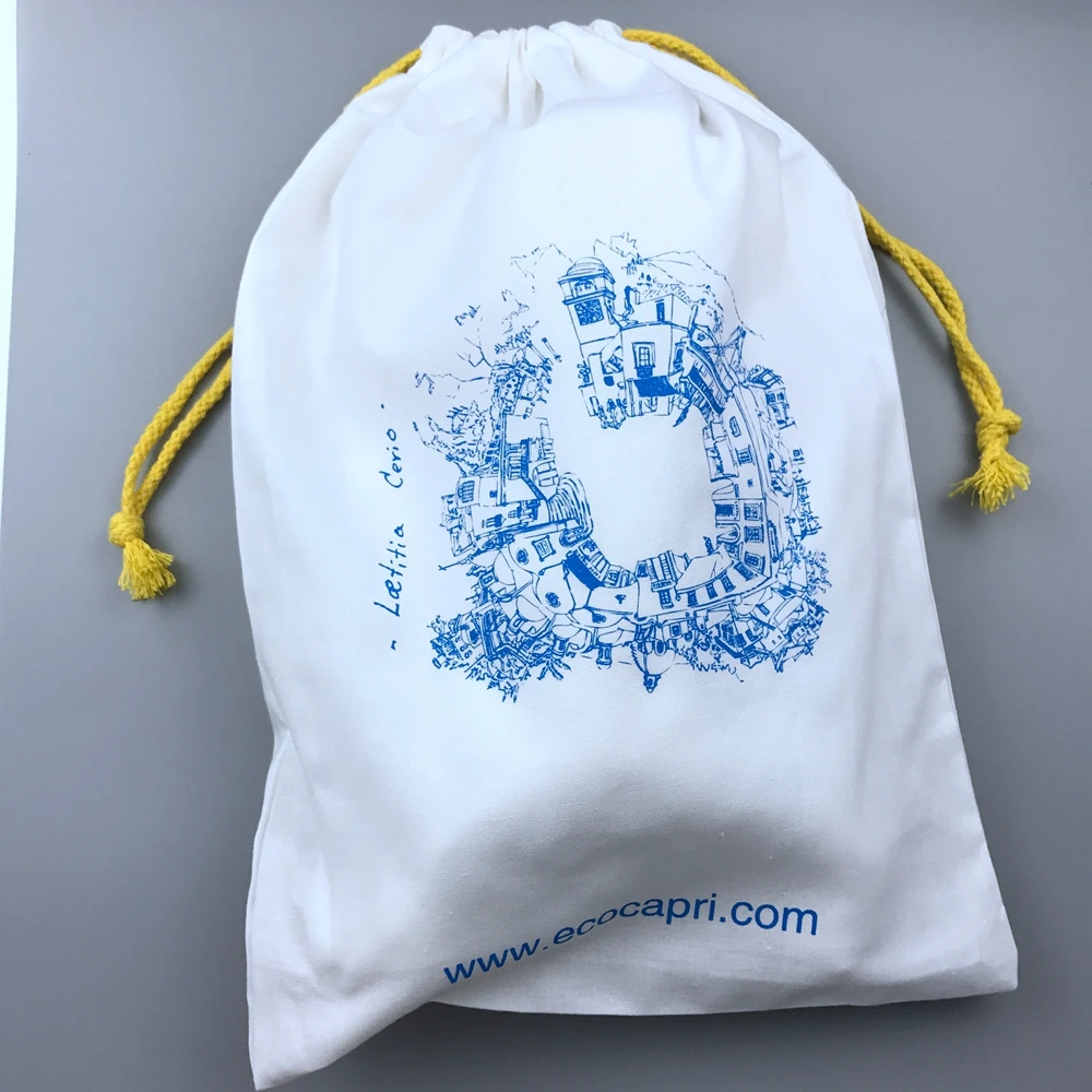 Wholesale Canvas Cotton Drawstring Shoe Bags Cloth Dust Bag