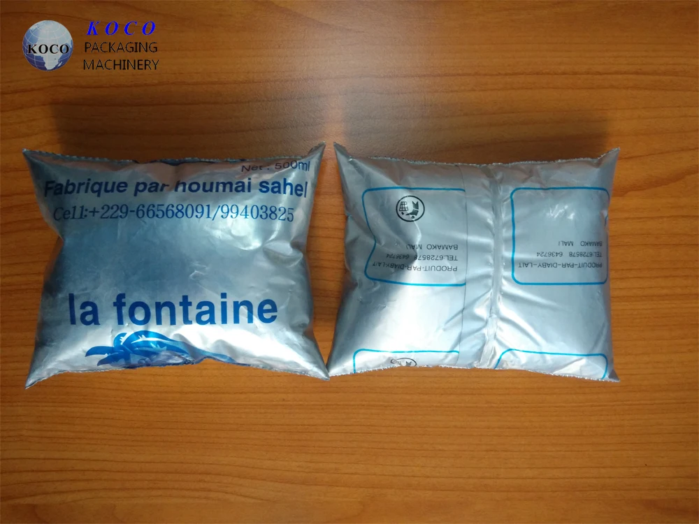 KOCO Fruit juice bag Self supporting bag with screw cover Built in straw self standing bag