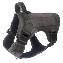 Comfort and durability breathable adjustable k9 dog harness tactical dog training harness vest set