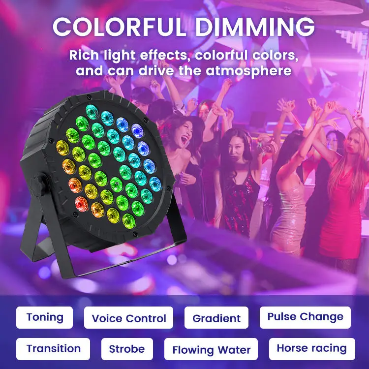 Mic Stage Rgb Color Change Led Theater Bar Par Disco Dj Rgb Stage Lights