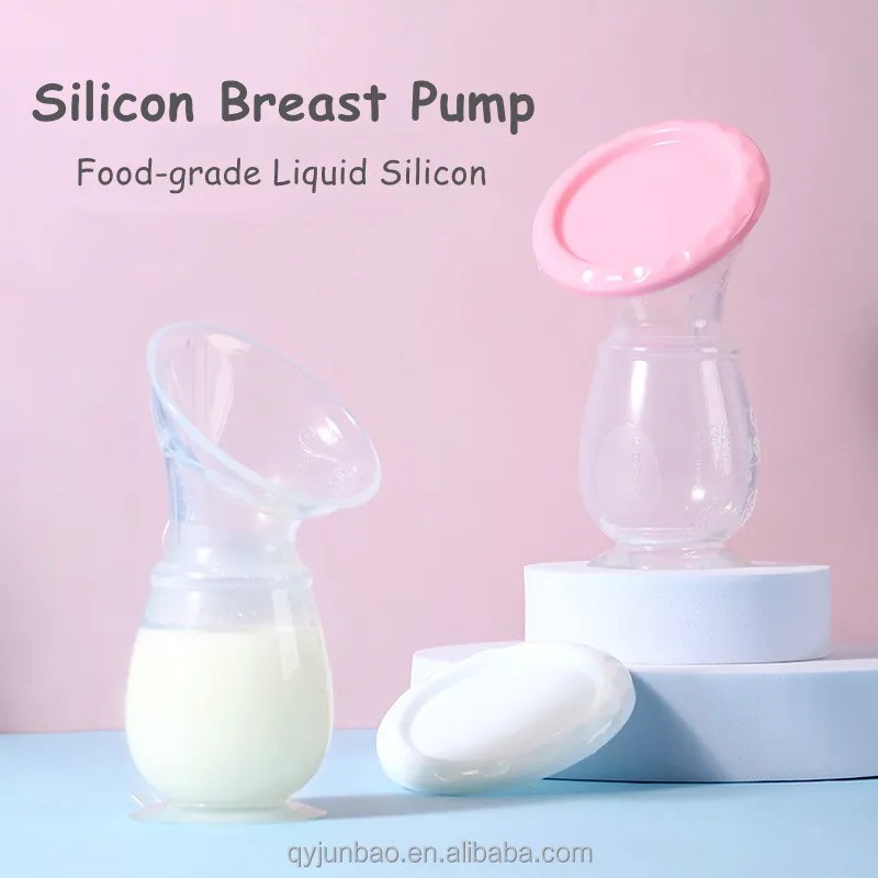 Factory Hot Selling Medical BPA Free manual breast pump silicone milk collector nipple breast pump pocket with lid