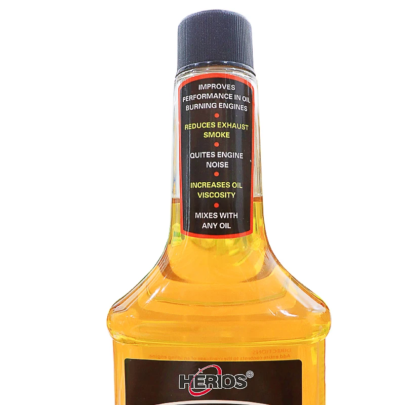 HERIOS Concentrated Double Action Synthetic Formula No Smoke Oil Additive Reduces Oil Burning and Exhaust Smoke