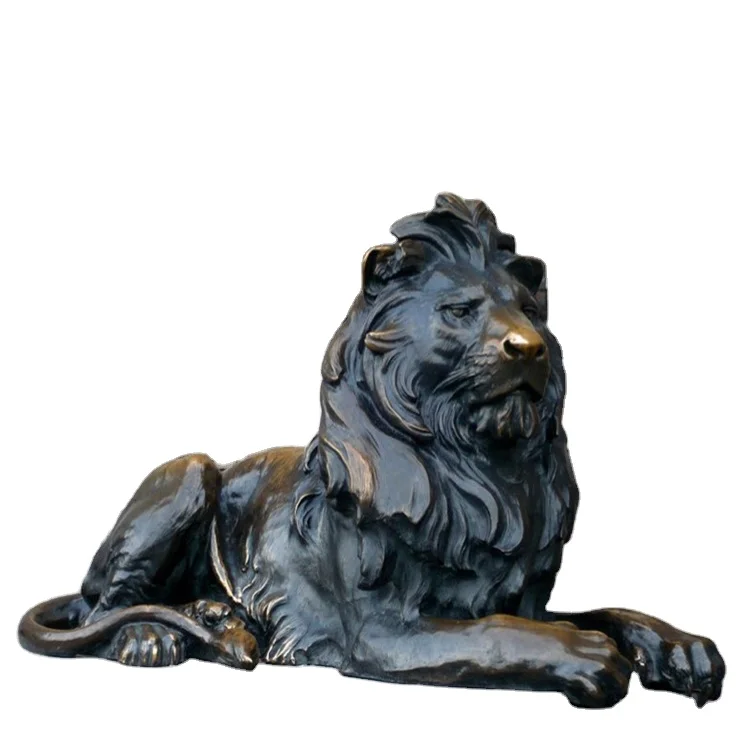 Large outdoor lion statues life size bronze lion sculpture