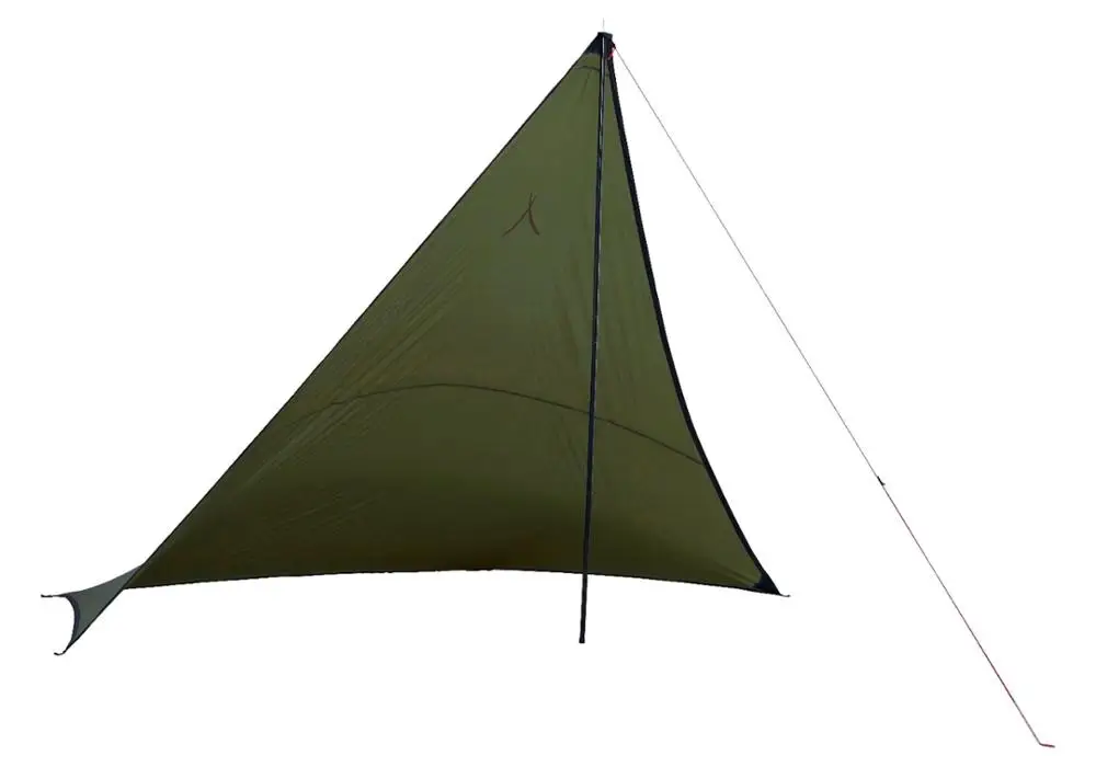 Lightweight  Nylon Camping Hammock Rain Fly  Triangle Tent Tarp / Beach Sun Shade Shelter