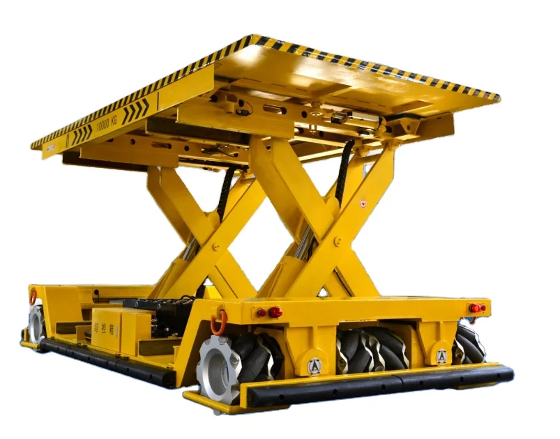 Mecanum Wheeled Omnidirectional Mobile Platform Lifting Platform