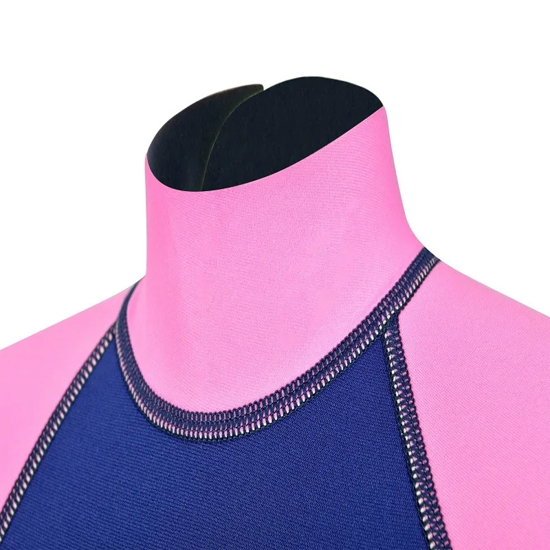 Kids Customized Neoprene Back Zip Short Wetsuits Sleeve Rash Guard for Surfing Swimming Diving