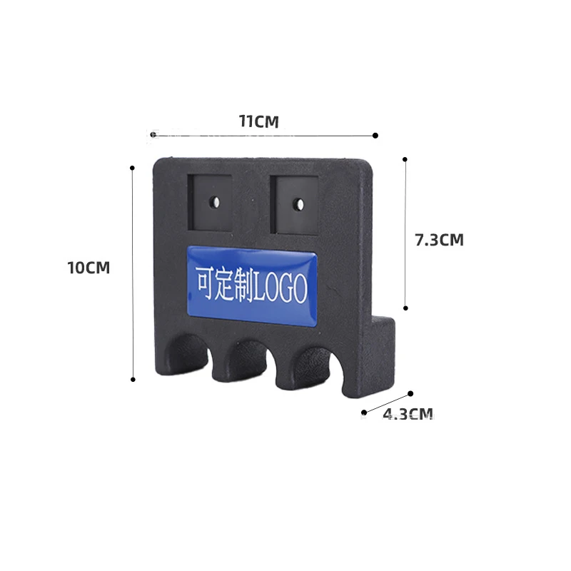 Custom Logo 2/3/4/5 Holes Weighted & Durable Billiard Sticks Rack Desk Table Plastic Mini Pool Cue Holder