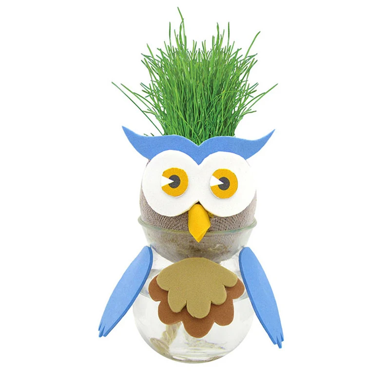 Education Toy Grass Head Doll 2023 New Gift Item Eco Gift Grass Head for Home Table Decoration