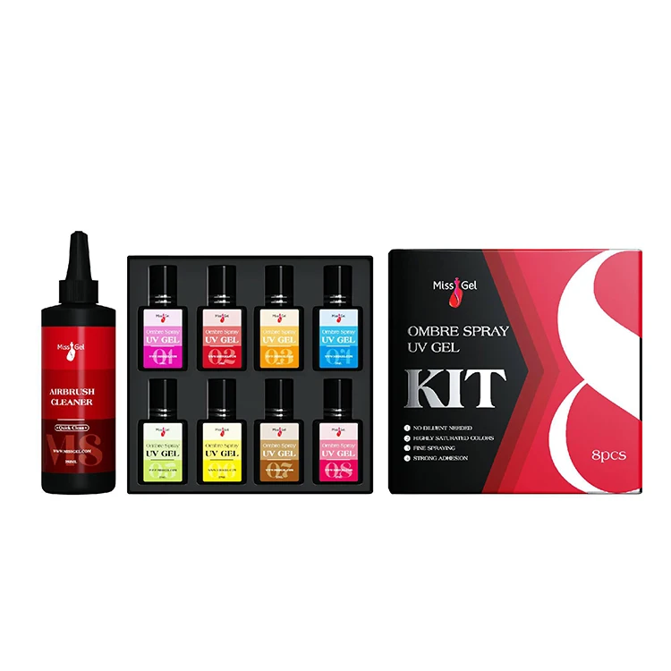 Vegan Airbrush Gel Nail Polish Colors Spring Summer Collection for Nail Art Design Stickers French Manicures Nail Stencils Paint