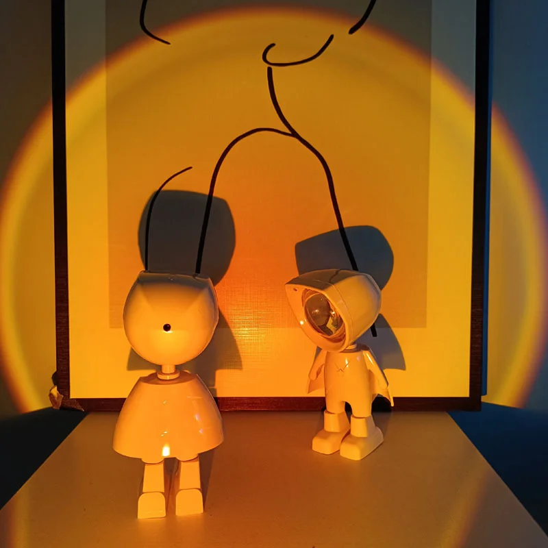 2024 New Product High Quality Astronaut Sunset Floor Lamp Rechargeable