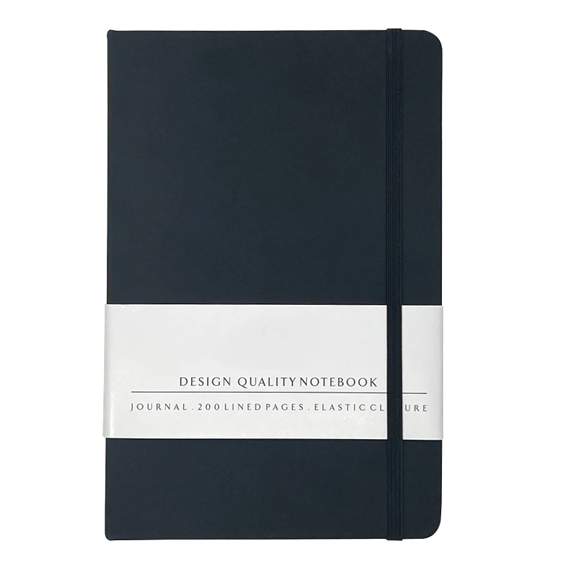 Simple design wholesale custom logo diary business gift leather notebook