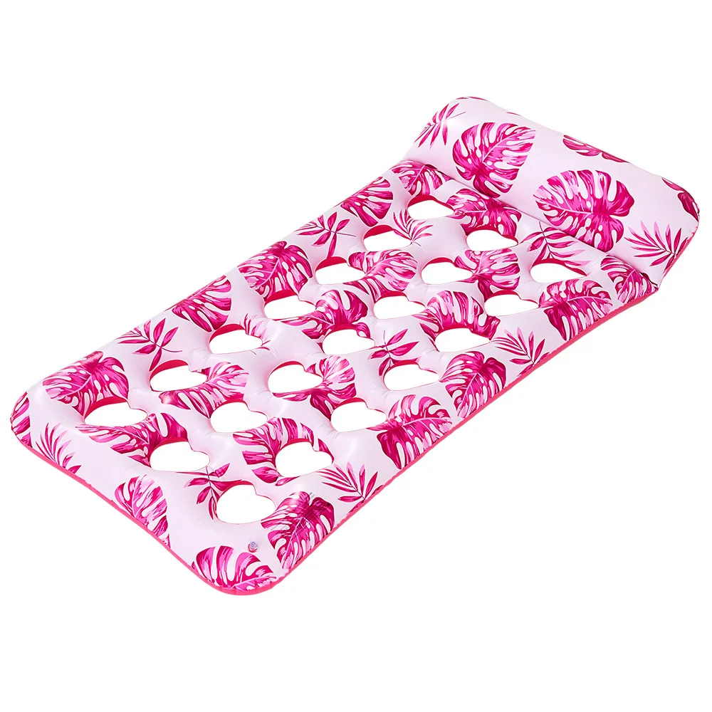 Floating Mat Pool Lounge Raft Floaty for Lake Beach Swimming Pool  Floats Adult Size  Inflatable Pool Float Mat